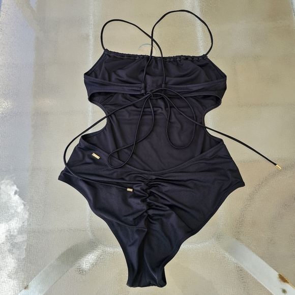Victoria's Secret XL Sexy Black Monobikini Swimwear - Picture 3 of 10